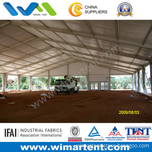 Big 25m Span Party Tent with Double Wing Glass Door (WM-DPT25M)